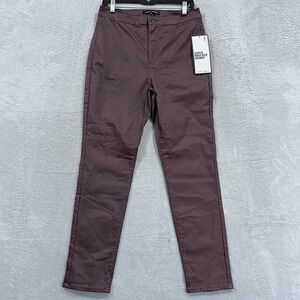 Almost Famous Pants Womens 13 Super High Rise Skinny Faux Leather Grunge Goth